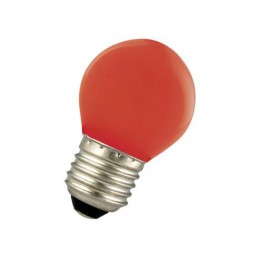 6022400986051 E27 Sphérique led 0.9w Rouge 220-240v LAES