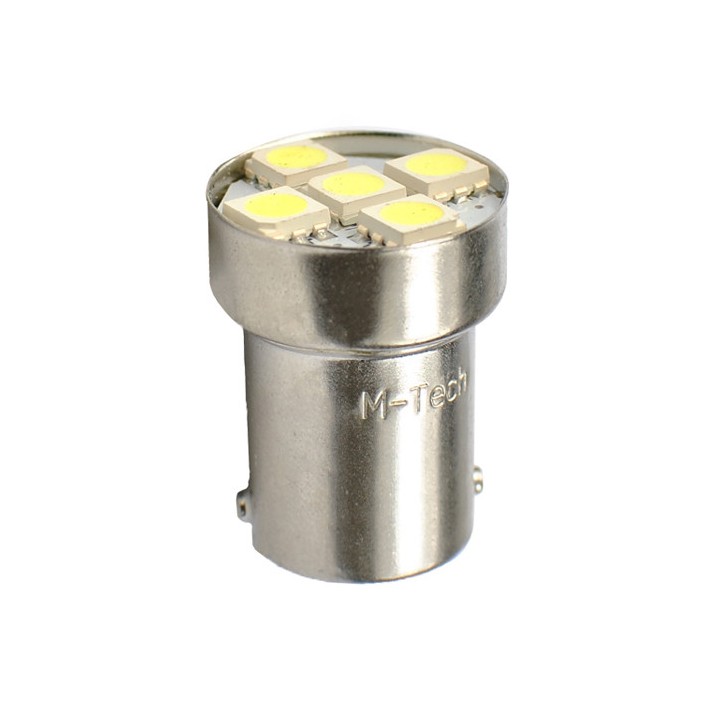 6048000510655 LED L075 BA15s G18 5xSMD5050 12V Blanc