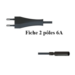 cable 2P 6A 240v + Plug HV plug&play Illuxtron