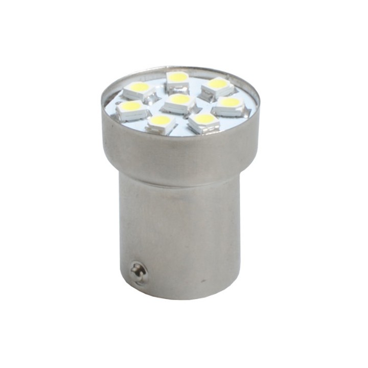 6048000512895 LED L088 BA15s G18 5xSMD5050 12V Blanc (Polarisée)