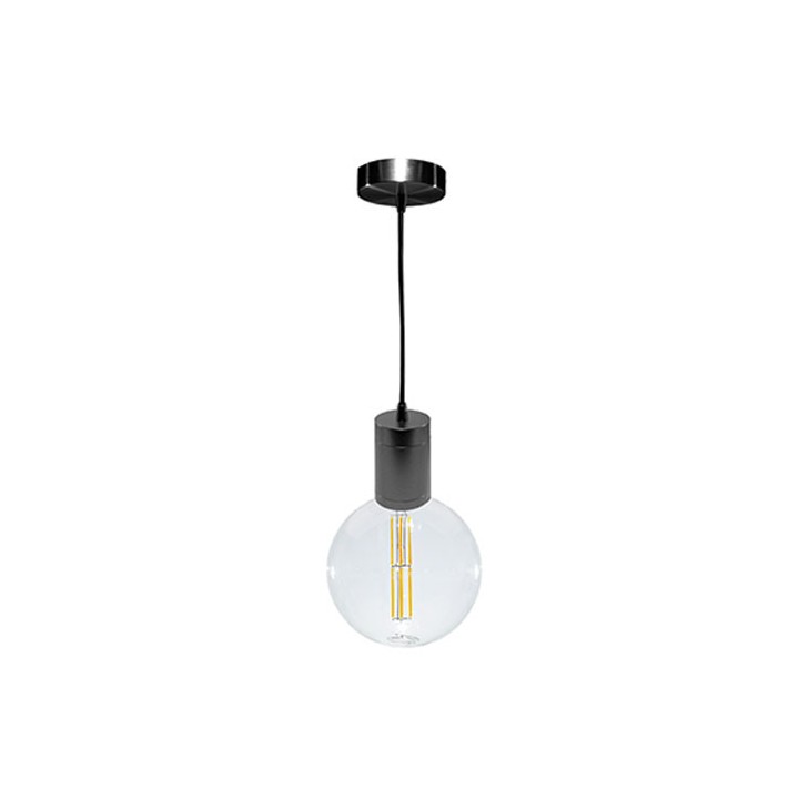 E27 aluminum suspension lamp Graphite gray 150cm LAES (without bulb)