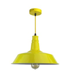 P092400988666 Suspension E27 Métal Jaune LAES (sans ampoule)