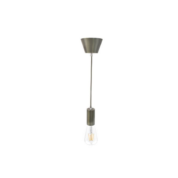Suspension E27 Aluminium Frosted LAES (without bulb)