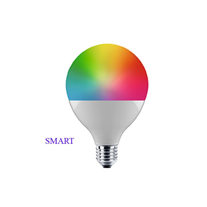 6102400988598 E27 Globe 95 LED 13w 2700 à 6500K + RGB 230v SMART LAES