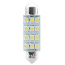LED L030 C5W 41mm 12xSMD3528 12V Blue