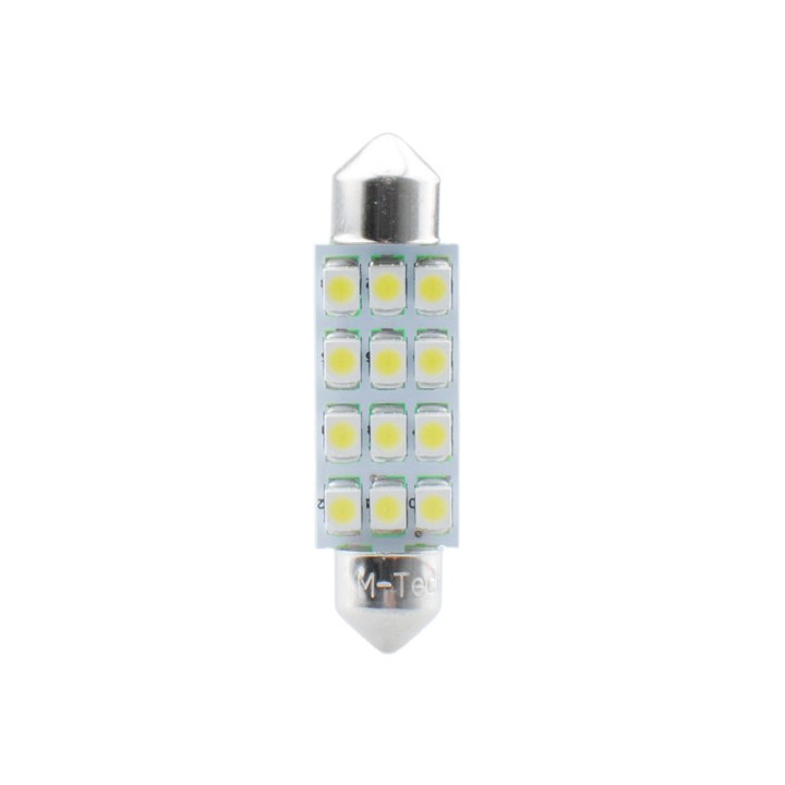 LED L030 C5W 41mm 12xSMD3528 12V Blue
