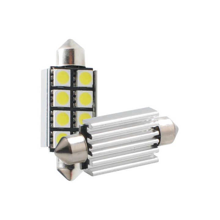 6468000502407 LED L309 C5W 41mm 8xSMD5050 CANBUS 12V Blanc (Polarisée)