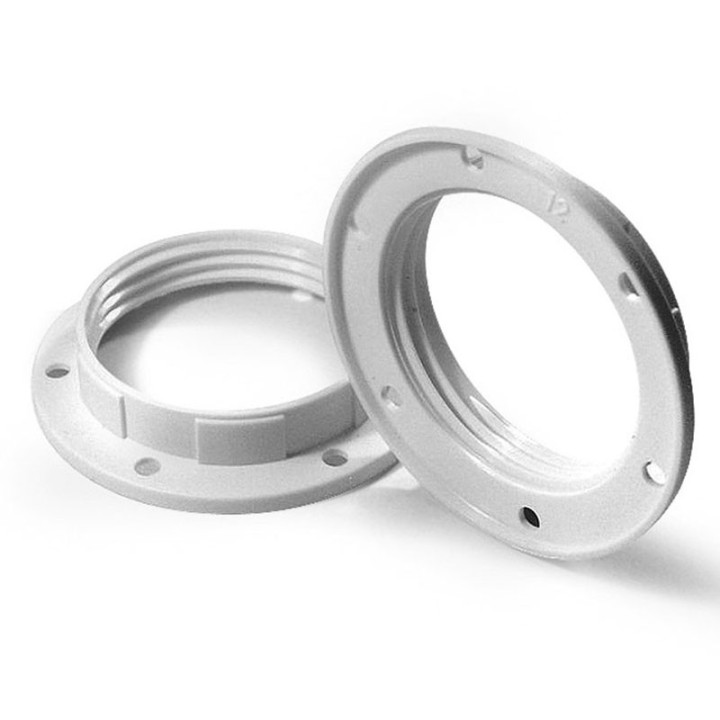 Thermoplastic ring for threaded lampholder E27 273 white