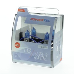 PK22S Halogen Lamp Clear 'H3' 11x42 12v 55w SUPER WHITE (DUO)