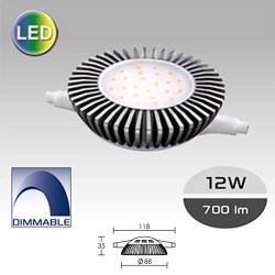 6430700029472 R7S lampe led 12w 4000°K 118mm Dimmable 230v ARIC