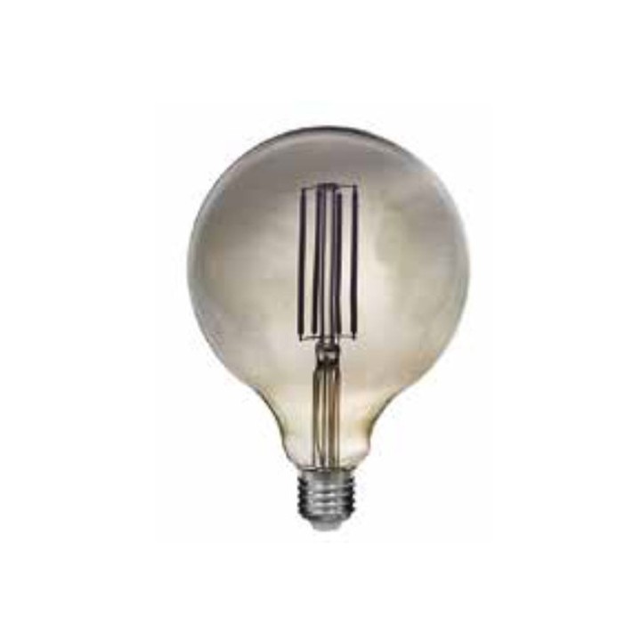 6122400986860 E27 globe 125 led effet filament clair gris 4w 230v LAES