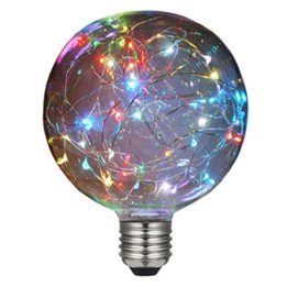 E27 globe Cosmos Multicolore 125 LED effect filament 1.4w 230v LAES