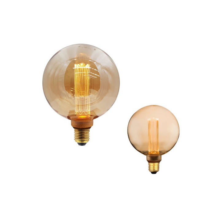 6122400990409 E27 Globe 125 led effet Filament 3,5w Vintage 1800K 240V LAES