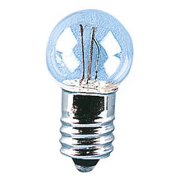 E10 Lamp Round Krypton 17x30 3,75v 5.6w Clear AC