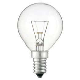 115004 E14 Sphérique Claire 60V 15w