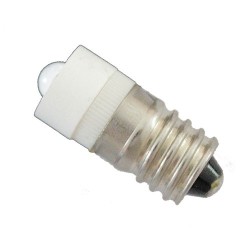 6040500103357 E10 Single led 24V 28V AC/DC Blanche