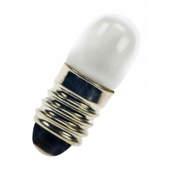 E10 Tubular Neon 9X25  110V  Glass Green