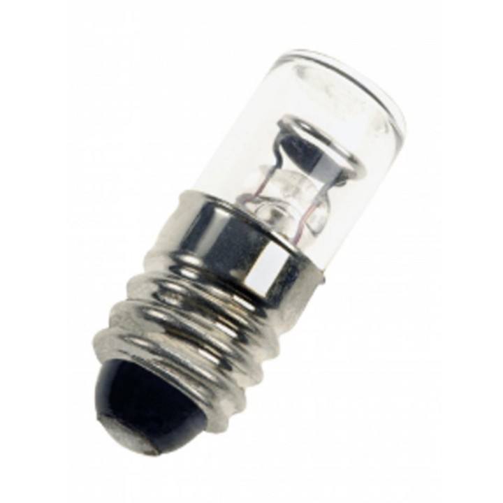 E10 Tubular Neon 10x28  380V  Glass Clear