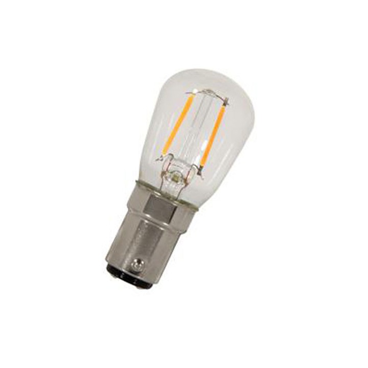 6070500371374 BA15d LED 1w 2700K Effet Filament 26X58 240V
