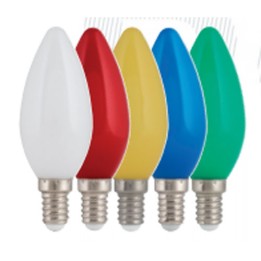 6030500400722 E14 Flamme LED 1w Bleue 230v