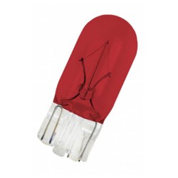 T10 Wedge W2,1x9,5D T3 1/4 24V 3W 5000H Red