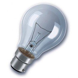B22 GLS  Clear  125V/130V 40w