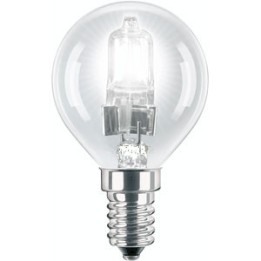 E14 Ball Halogen Clear 46w=60w 230v 64543P OSRAM