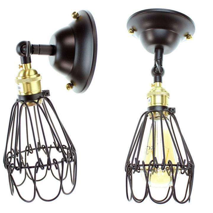 Wall Vintage Black mast E27 Baseplate 60w max LAES