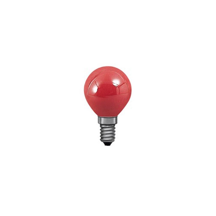 113104 E14 Sphérique Couleur 240V Rouge 15w