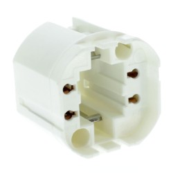 Lampholder G24Q4-GX24Q4 screw fixing in line