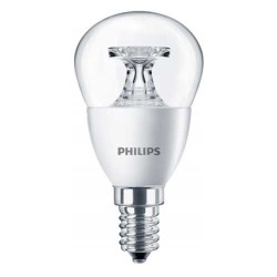 E14 Sphérique CorePro LEDluster ND 4w=25w 2700K/827 Claire 230v PHILIPS