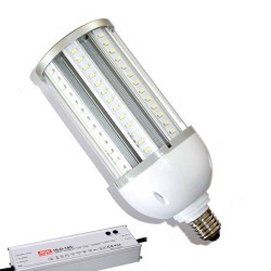 6049940081256 E40 Tube LED Corn 125w 6500K 15120lm IP64 + DRIVER Mean Well GKD