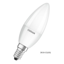 E14 LED Candle Frosted LED 5.5W = 40w 2700K Dimmable Click Osram