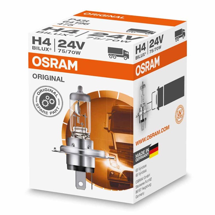 P43T Halogen GIGANT Heavy-Duty H4 94196 24V 75/70W OSRAM