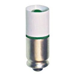 T1 3/4 Midget Grooved Single led 24v 28V DC Green