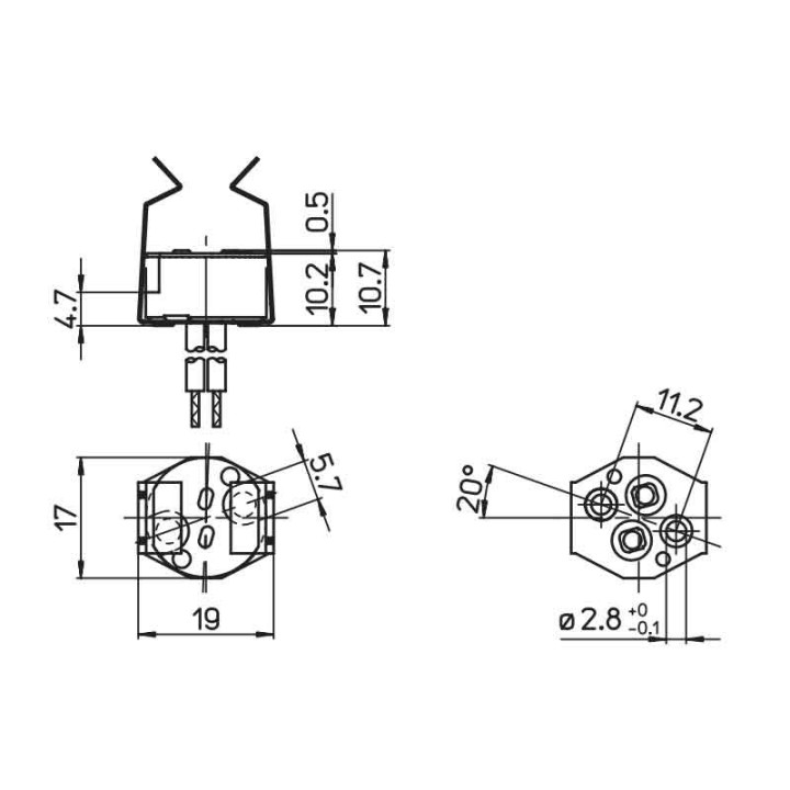 Clamp clip for TBT Universal GU5,3