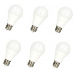 E27 Eco pack 6 GLS led bulbs 8w 4000K Opal 230v BEE
