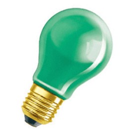 E27 GLS  Color  240V Green  15w