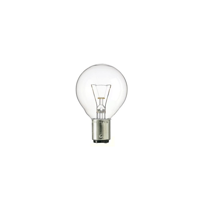 BA15D Round  Clear 235V  25w  D35mm