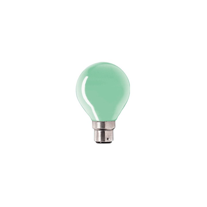 B22 Round  Color  230V Green  15w