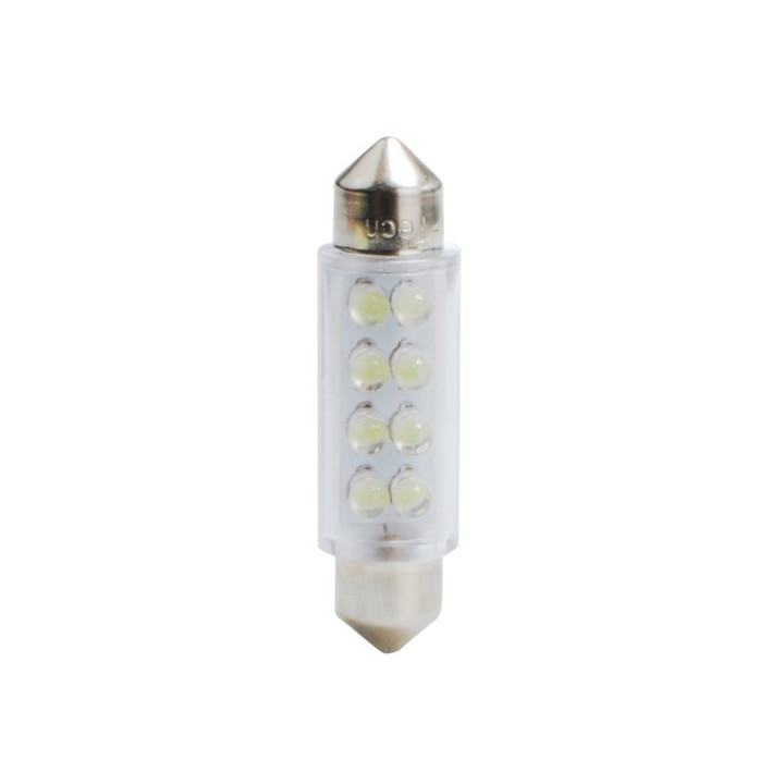 6468000500939 LED L024 C5W 8xFlux 41mm 12V Bleu (Polarisée)