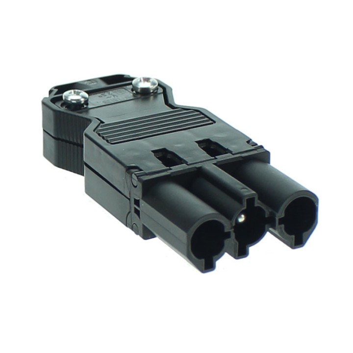 GST18 connector Male 3-pole Wieland Black