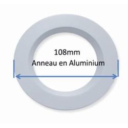A222400988789 Accessoire Downlight 108 rond Alu blanc LAES