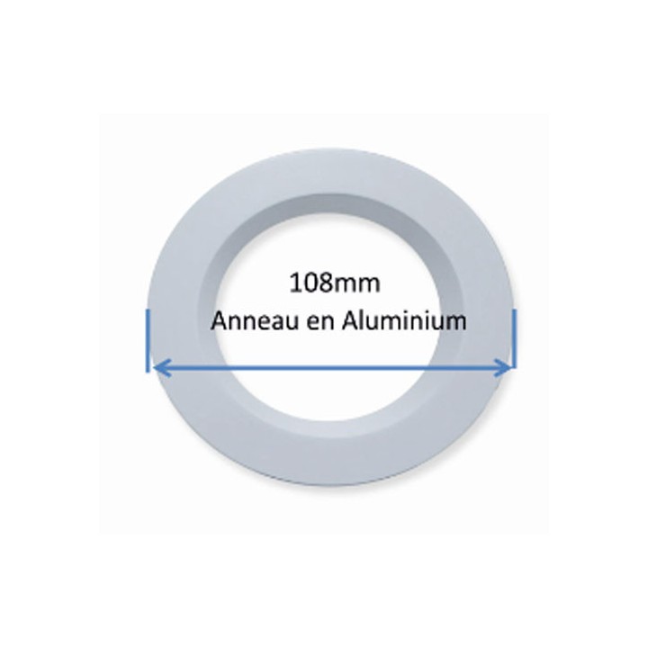 Accessory Downlight 108 round Alu white LAES