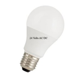 E27 Standard A60 LED 7w 2700°K 24v AC/DC