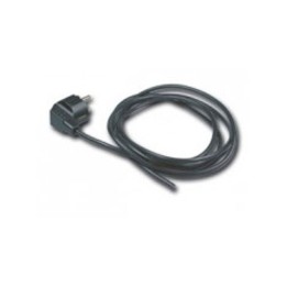 A047405112001 Cordon alimentation 3x0,75mm² Noir 2M 2P+ Terre (1,20m+0,80m)