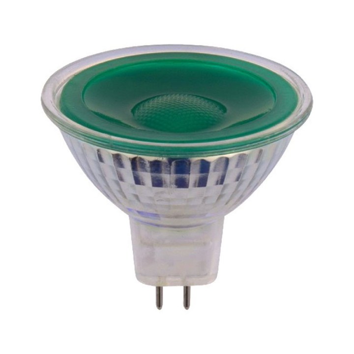 6168400048720 GU5,3 LED COB 5w Verte 12V AC/DC SPL