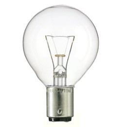 BA15D Round  Clear  24V 10w  D25mm