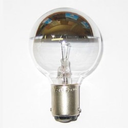 BA15D Round Clear Silver Crown 24v 30w