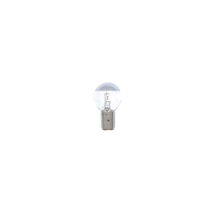BA15D Round Clear Silver Crown 24v 25w